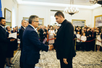 Belweder - Wręczenie nominacji profesorskiej - ks. kan. prof. dr hab Marek Parchem - 18 czerwca 2015 roku